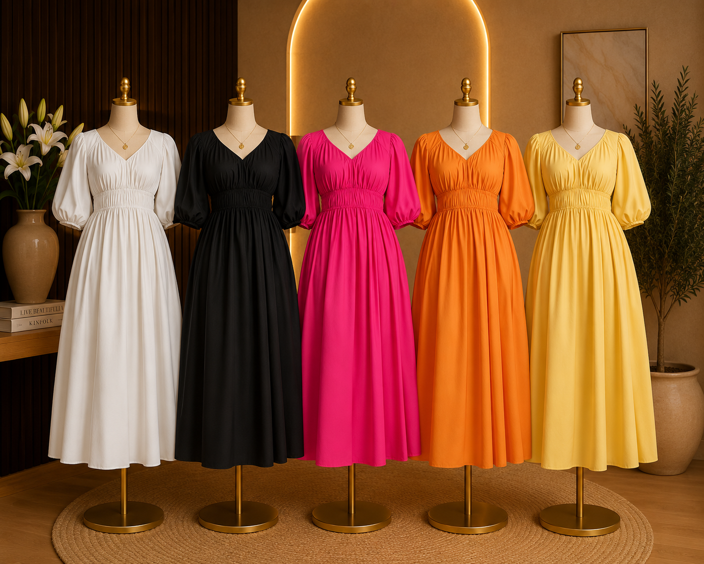 CLASSIC SMOCKED MAXI
