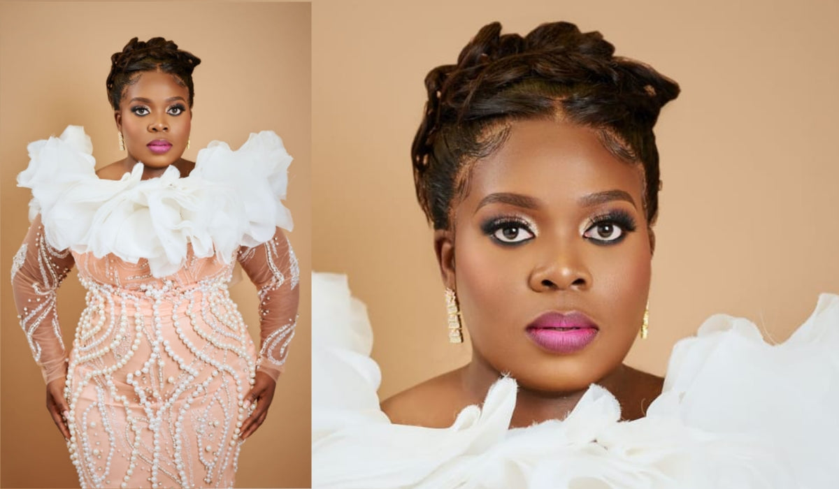 Highly beaded peach bespoke dress – TML Bespoke 23-01 Beaded Dress by House of TML