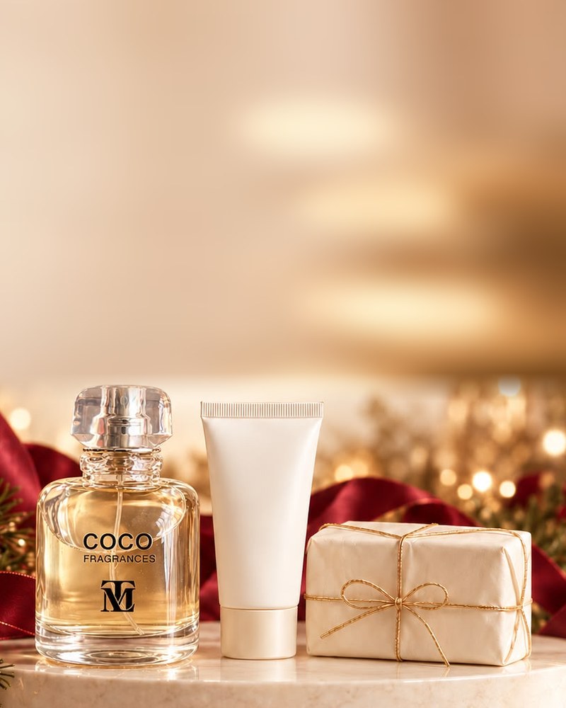TML perfume with a free hand cream and a bar of soap